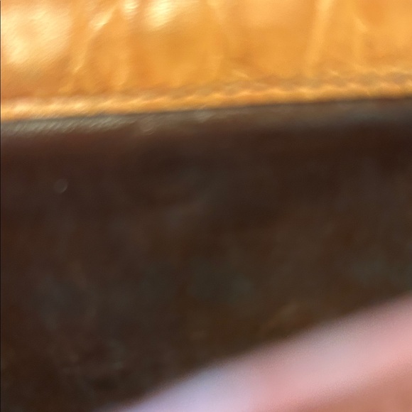 Salvatore Ferragamo Peach Wallet with Gold Accent - Picture 6 of 8